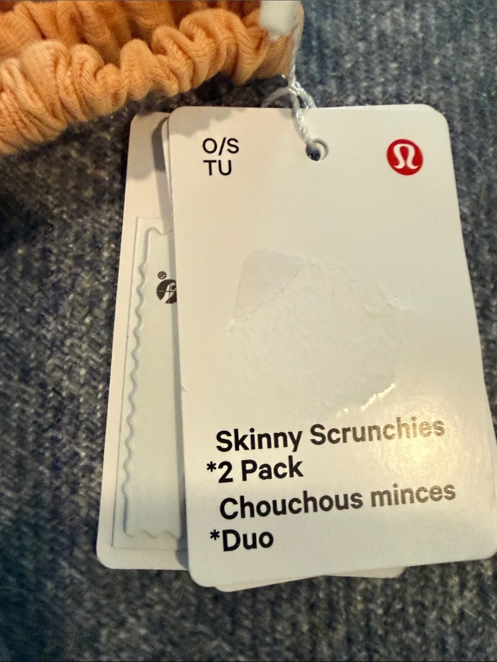 lululemon athletica Skinny Scrunchies 2-Pack in Orange